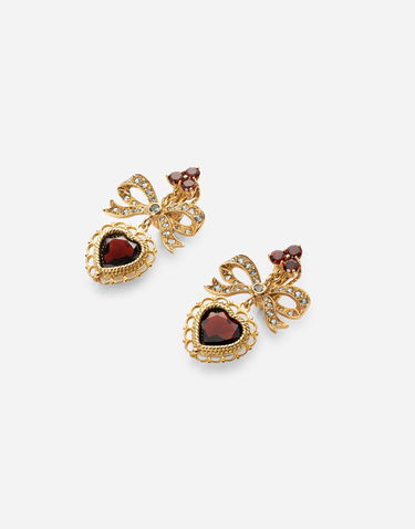 Náušnice Dolce & Gabbana Dolce & Gabbana Love Heart Drop Earrings Červená | WEKL1GWGAR4ZOO00, 3