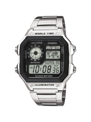 Hodinky CASIO Collection Metalická | AE-1200WHD-1AVEF