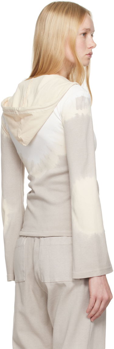 Mikina Maison Margiela MM6 Maison Margiela Interlock Cotton Jersey Zip-Up Hoodie Béžová | S62HG0028 M20110, 2