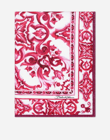 Šál Dolce & Gabbana Dolce & Gabbana Majolica Print Terrycloth Beach Towel Červená | LBJA21G7EW7HE3TN, 0
