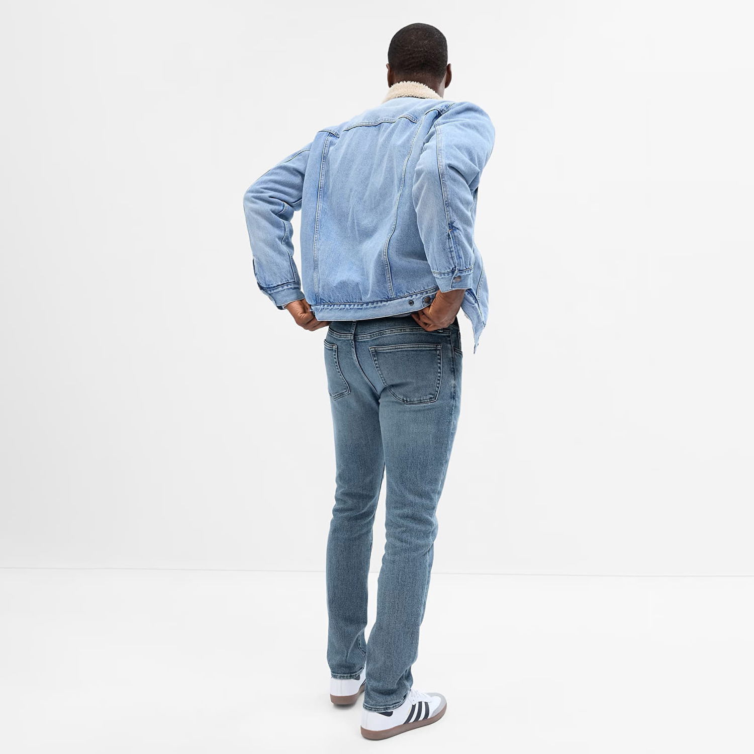 Nohavice GAP Denim Pants Skinny Medium Wash Modrá | 747180-00, 1