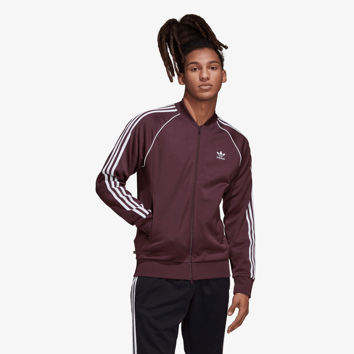 Mikina adidas Originals SST Track Jacket Fialová | HK7339, 1