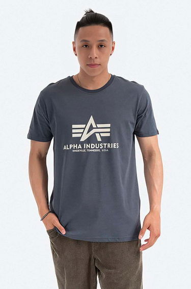 Tričko Alpha Industries Graphic Print Cotton T-Shirt Modrá | 100501.136, 0
