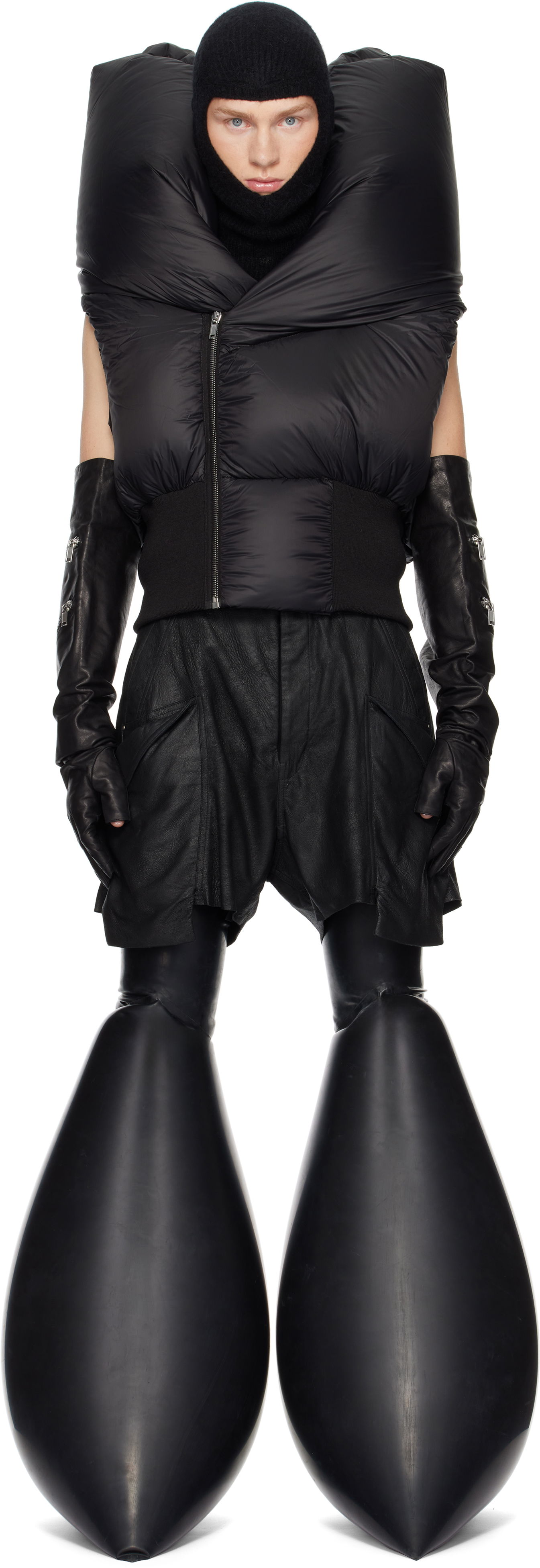 Vesta Rick Owens Porterville Anubis Down Vest Čierna | RR02D6714 NPDX, 0