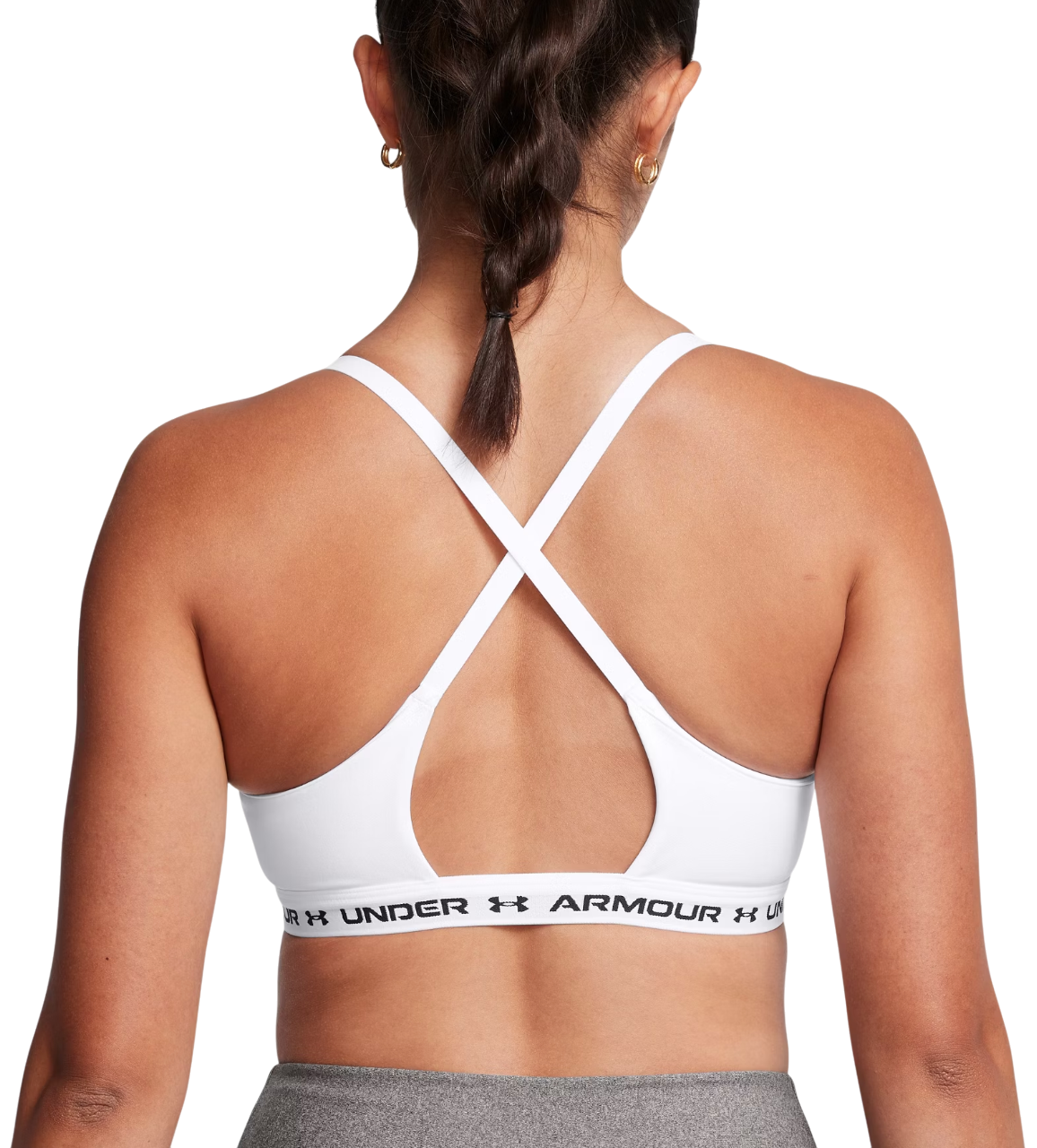 Podprsenka Under Armour Crossback Low Sports Bra Biela | 1386424-100, 1