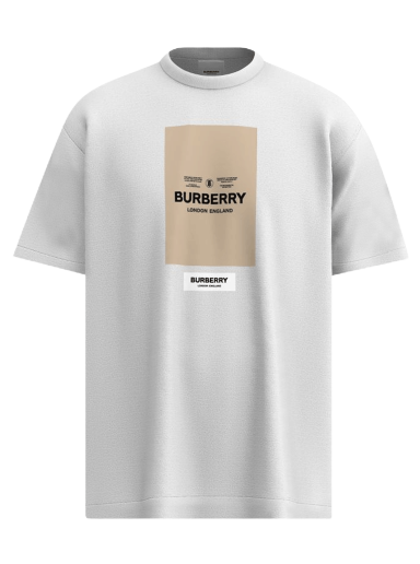 Tričko Burberry Label Appliqué Cotton Oversized T-Shirt Šedá | 8057529