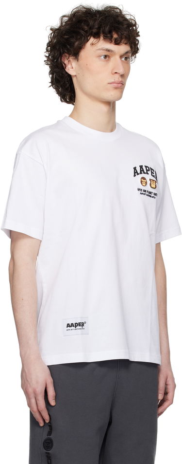 Tričko AAPE by A Bathing Ape AAPE By A Bathing Ape 'AAPER' Logo Short Sleeve T-Shirt Biela | AAPTEM1611XXNWHX, 1
