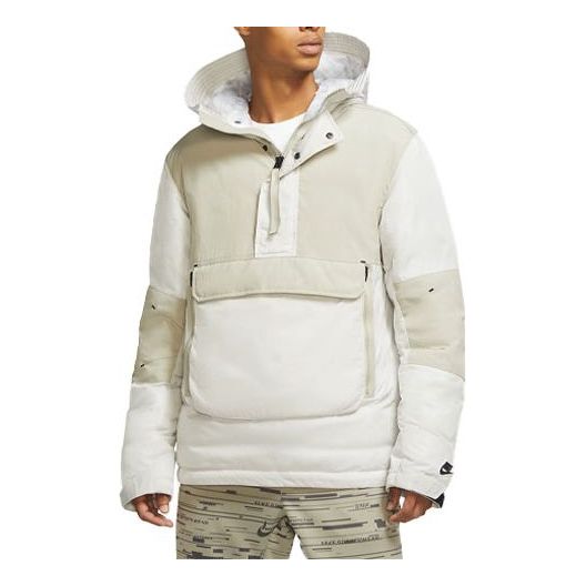Parka Nike Nike Splicing Hooded Pullover Jacket Béžová | CU4420-072