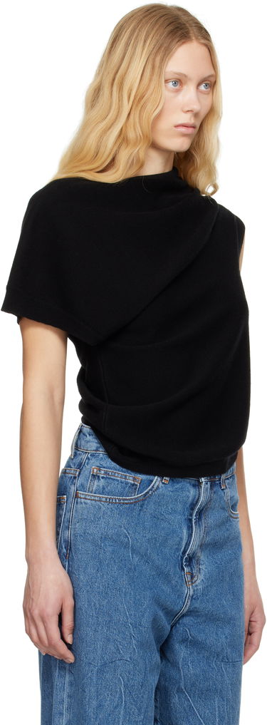 Sveter Róhe Róhe Deconstructed Knitted T-Shirt Biela | 415-23-337, 4