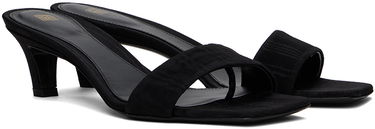 Starostlivosť o obuv TOTEME TOTEME 'The Mule' Heeled Sandals Čierna | 243-WAS0154-FB0232, 3