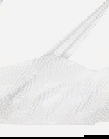 Crop Top Dolce & Gabbana Dolce & Gabbana Jacquard Top With All-over DG Logo Biela | F7Q34THJMOWW0001, 3