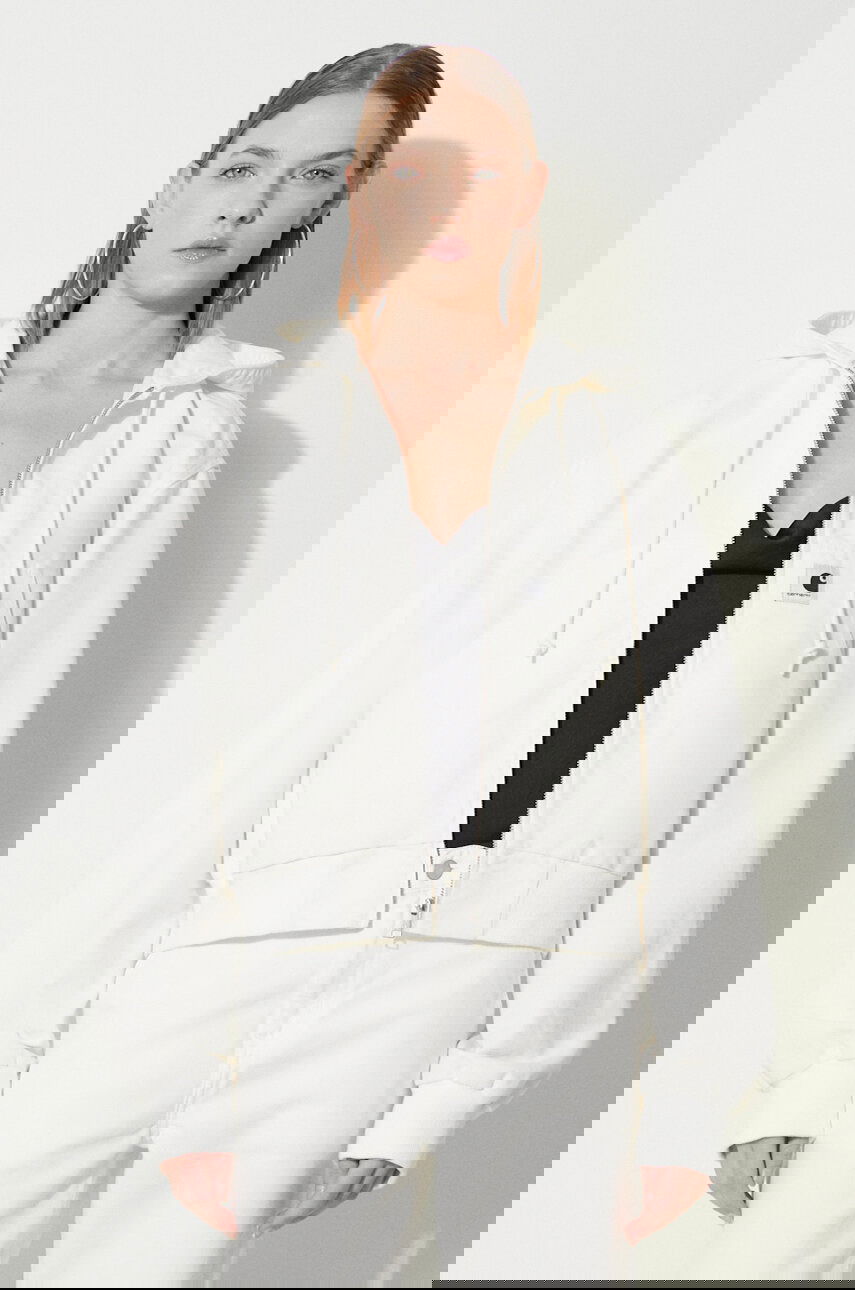 Bunda Carhartt WIP Amherst Oversize Cropped Hooded Jacket Biela | I033151.D602, 0