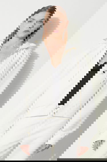 Bunda Carhartt WIP Amherst Oversize Cropped Hooded Jacket Biela | I033151.D602, 0