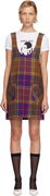 Anna Sui Plaid Jumper Minidress
