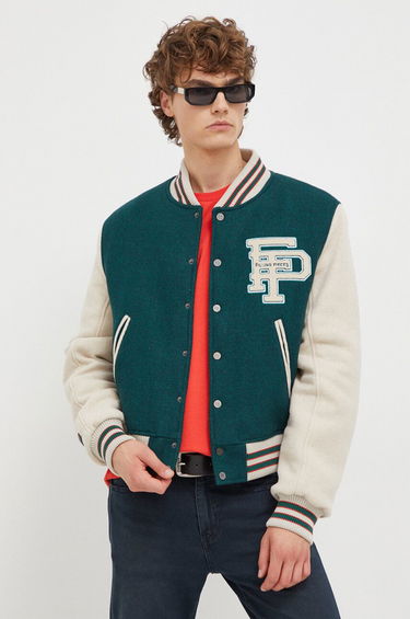 Bomber bunda Filling Pieces Varsity Jacket Zelené | 78616982011, 0