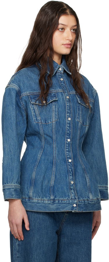 Bunda WARDROBE.NYC WARDROBE.NYC Contour Denim Jacket Modrá | W6001F24DE, 1