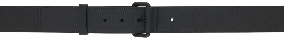 Black Monogram Belt