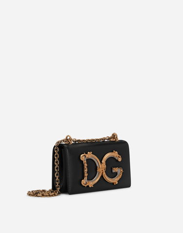 Kabelka Dolce & Gabbana Dolce & Gabbana DG Girls Calfskin Phone Bag Čierna | BI1416AW07080999, 2