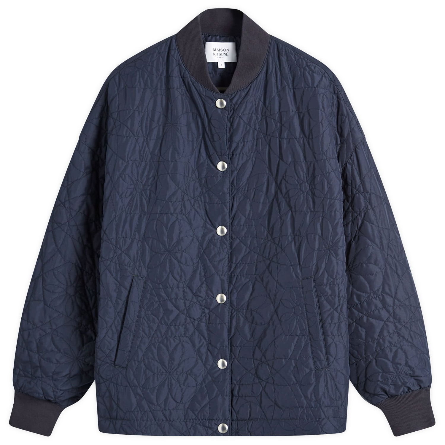 Košeľa MAISON KITSUNÉ Quilted Shirt Large Navy | NW02103WQ4036-P480, 0