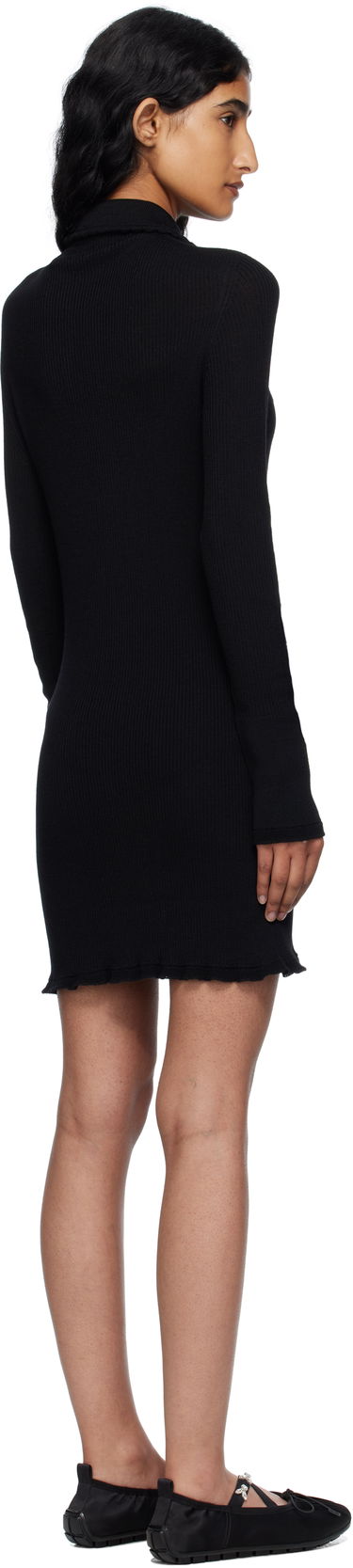 Šaty Cecilie Bahnsen Cecilie Bahnsen Botka Knit Polo Minidress Čierna | 2.25KNI57001 BOTKA DRESS, 2