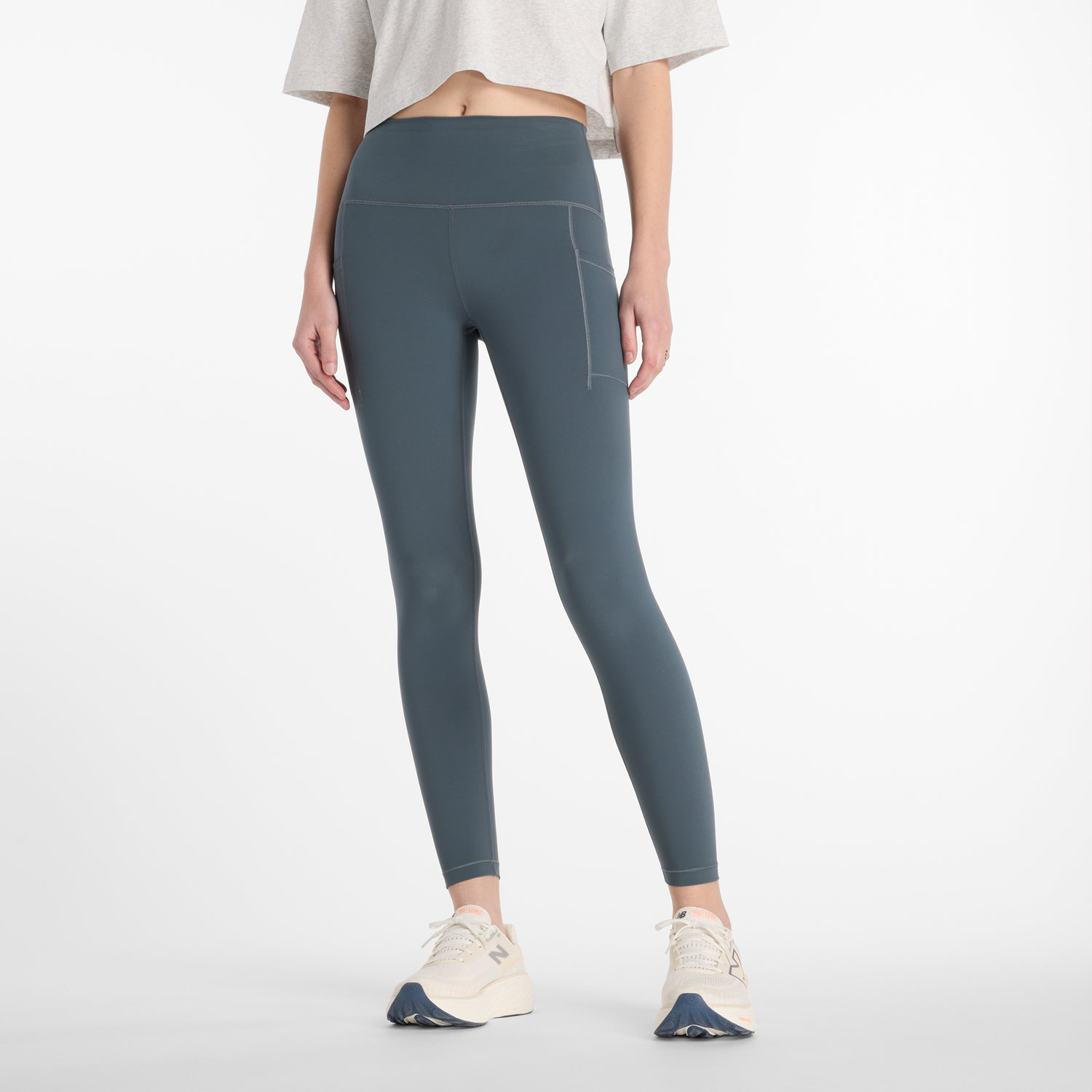 Legíny New Balance Pocket Leggings Modrá | NBWP51268GT, 0