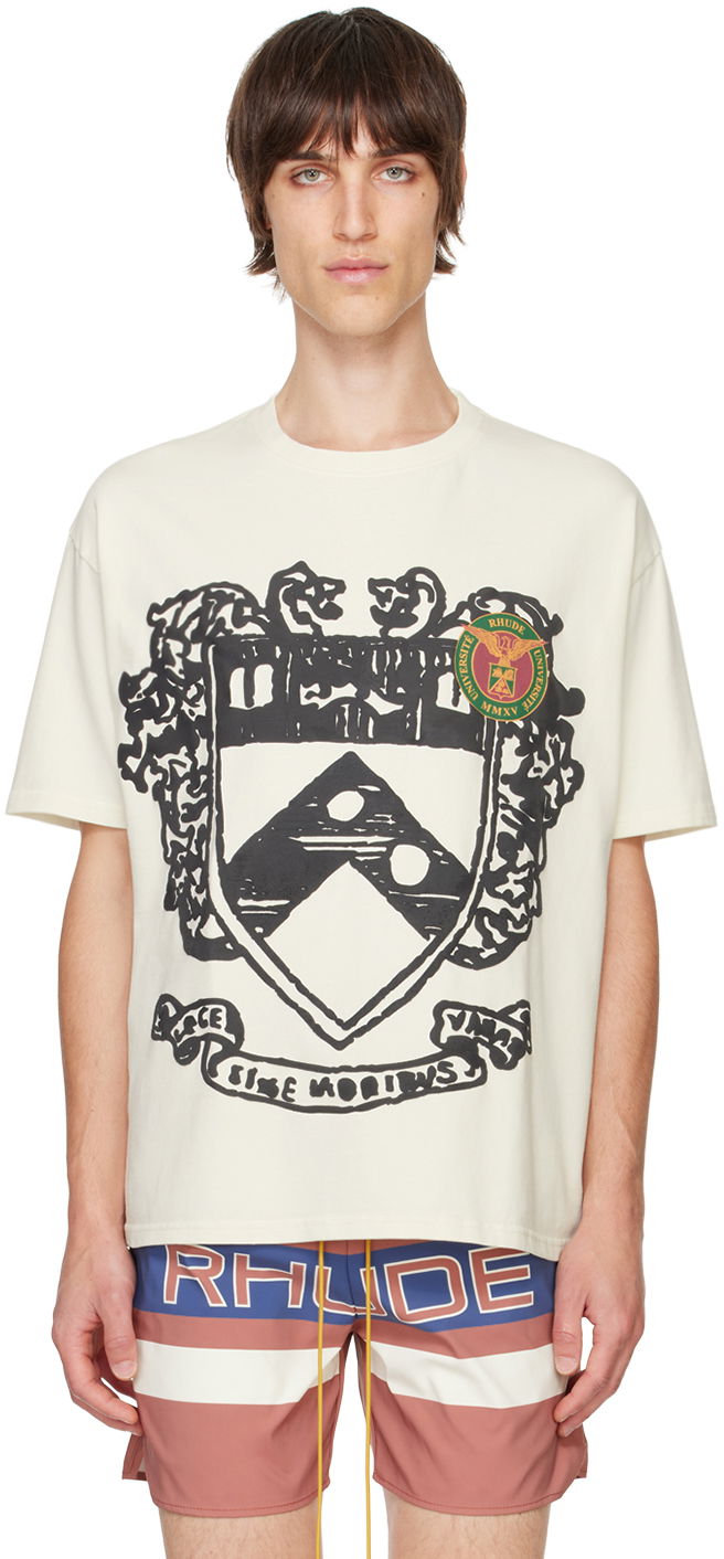 Tričko Rhude Crest Graphic T-Shirt Biela | RHFW24TT20012, 0