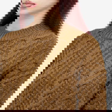 Sveter Cecilie Bahnsen Vibeke Fisherman Knit Jumper Hnedá | 2-24KNI51004, 5