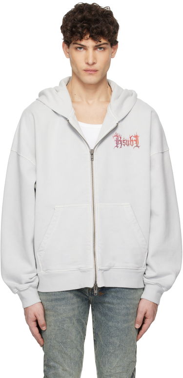 Mikina Ksubi Ksubi Fuego Ekcess Zip Hoodie Šedá | MPS25FL007, 0