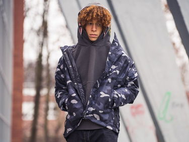 Bunda BAPE Gradation Camo Lace Up Jacket Čierna | 001LJF801011X-BLK, 1