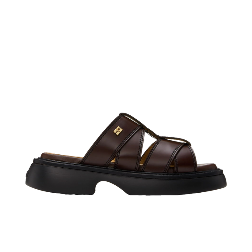 Tenisky a topánky GANNI Mule Platform Sandals Hnedá | S2624