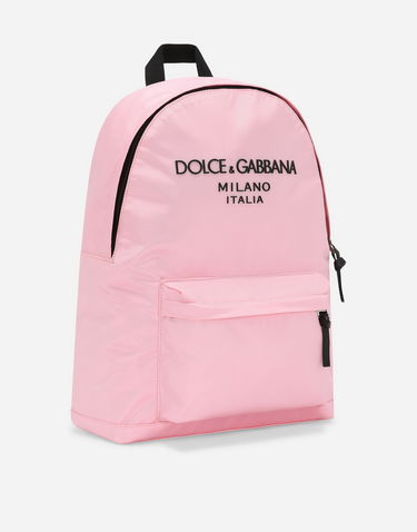 Batoh Dolce & Gabbana Dolce & Gabbana Nylon Backpack With Logo Ružová | EM0074AB12480400, 1