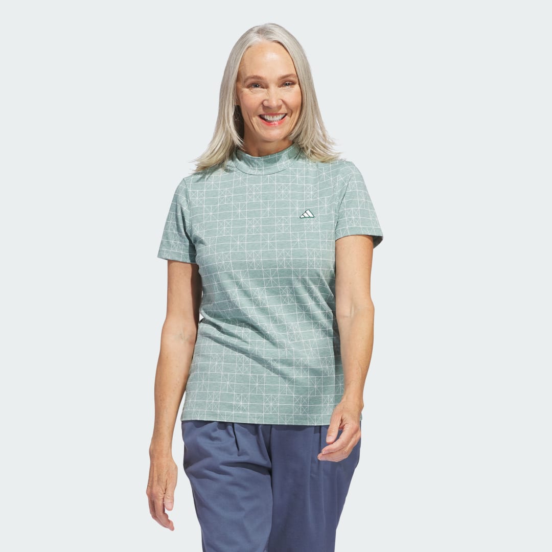 Polo tričko adidas Performance Printed Golf Polo Shirt Zelené | IV6987, 0