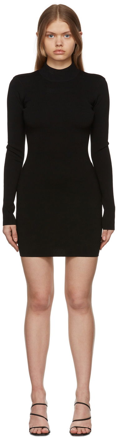 Šaty Nanushka Mock Neck Long Sleeve Mini Dress Čierna | NW22RSDR01599, 0