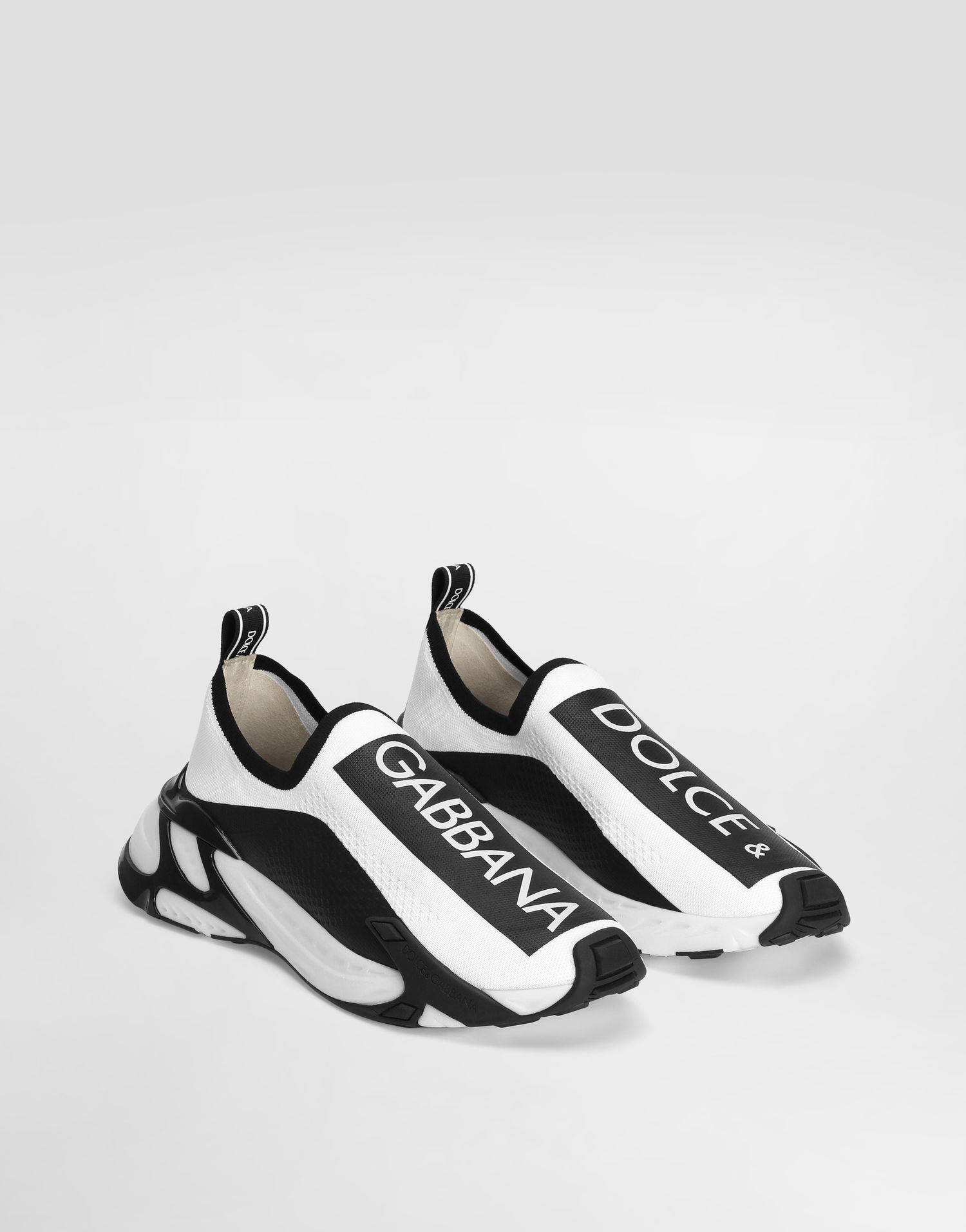 Tenisky a topánky Dolce & Gabbana Sorrento In Stretch Mesh With Logo Fabric Čierna | CS2172AH4148T908, 1