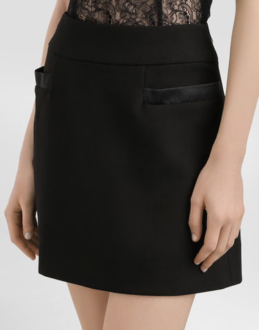 Sukňa Dolce & Gabbana Dolce & Gabbana Double Crepe Basque Skirt Čierna | F4C4PTFU2L8N0000, 3