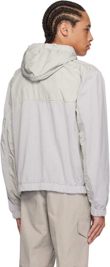 Vetrovka Stone Island Stone Island Crinkle Reps R-NY Hooded Jacket Šedá | K1S15 4100041 S0A23, 2