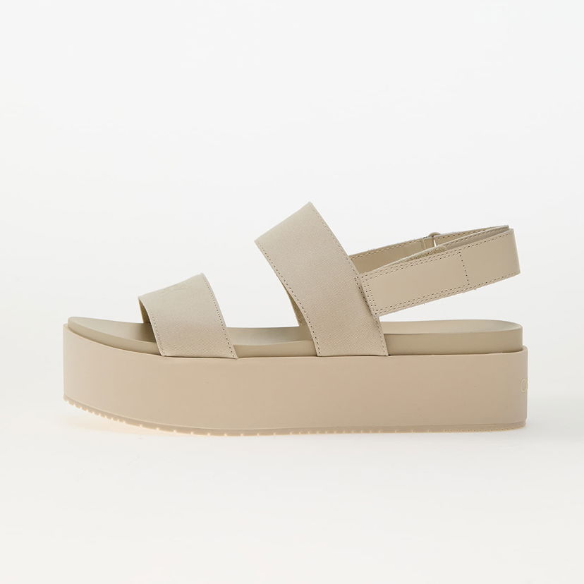 Tenisky a topánky CALVIN KLEIN Flatform Sandal Slin Beige Béžová | YW0YW01788 AEO