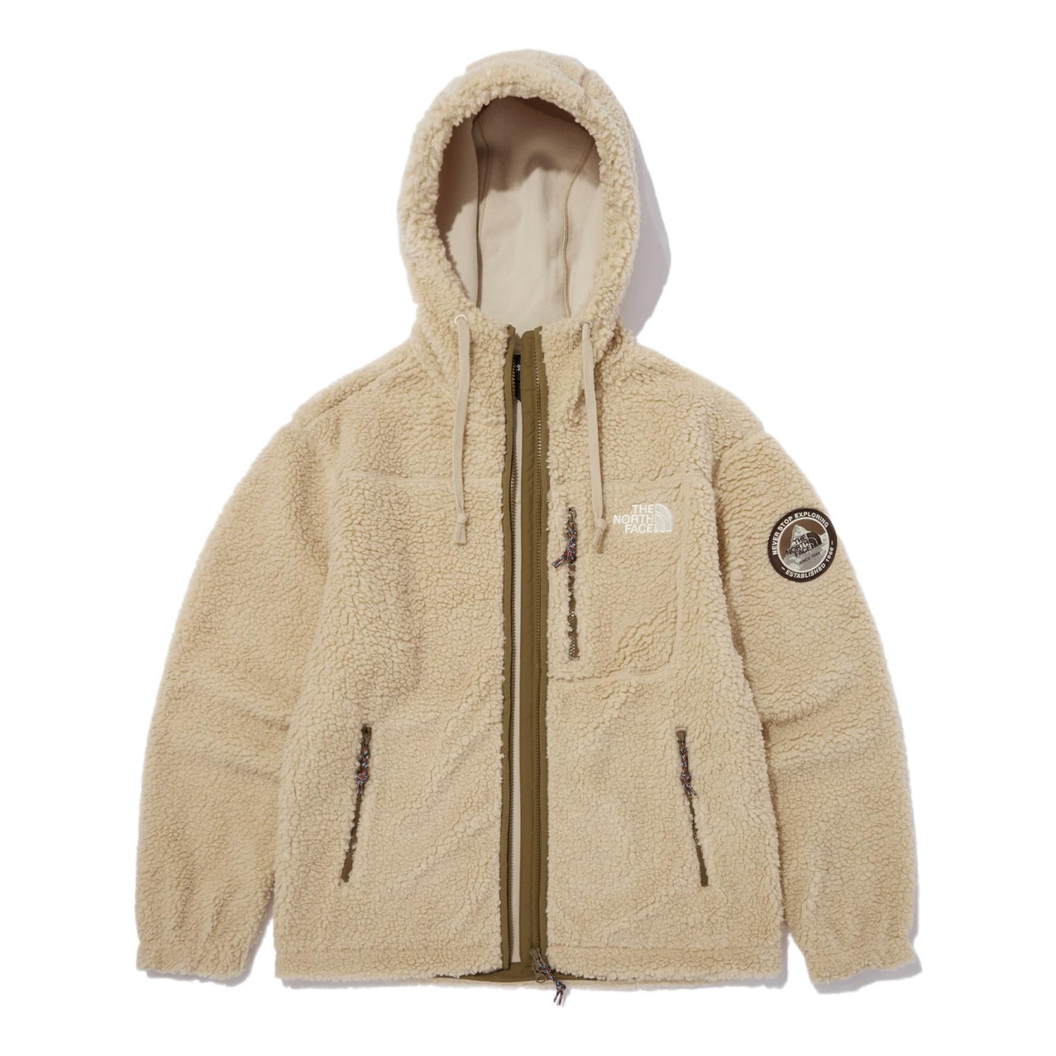 Mikina The North Face Fleece Hooded Jacket Béžová | NJ4FN57C, 0