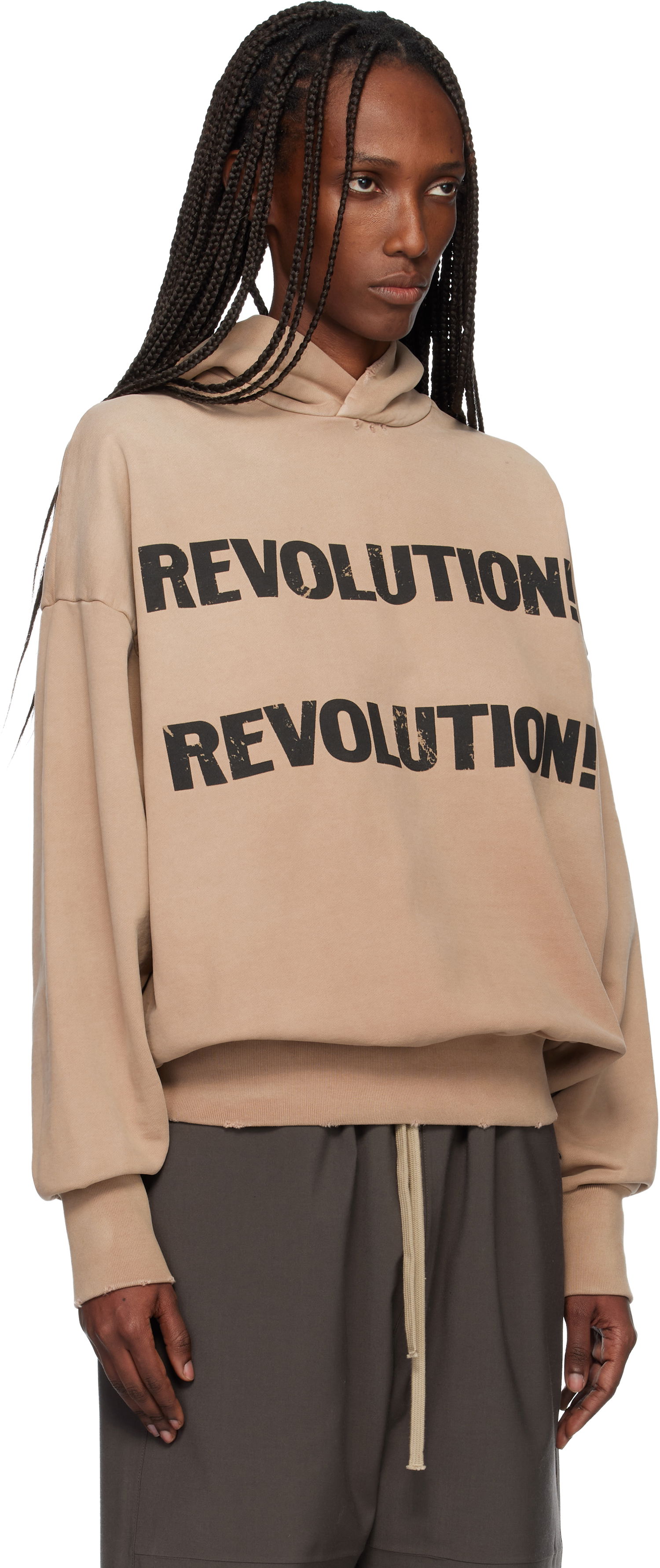 Mikina Fear of God Heavyweight Long Sleeve 'Revolution' Hoodie Béžová | FG25FW12-12112BHFUS, 1