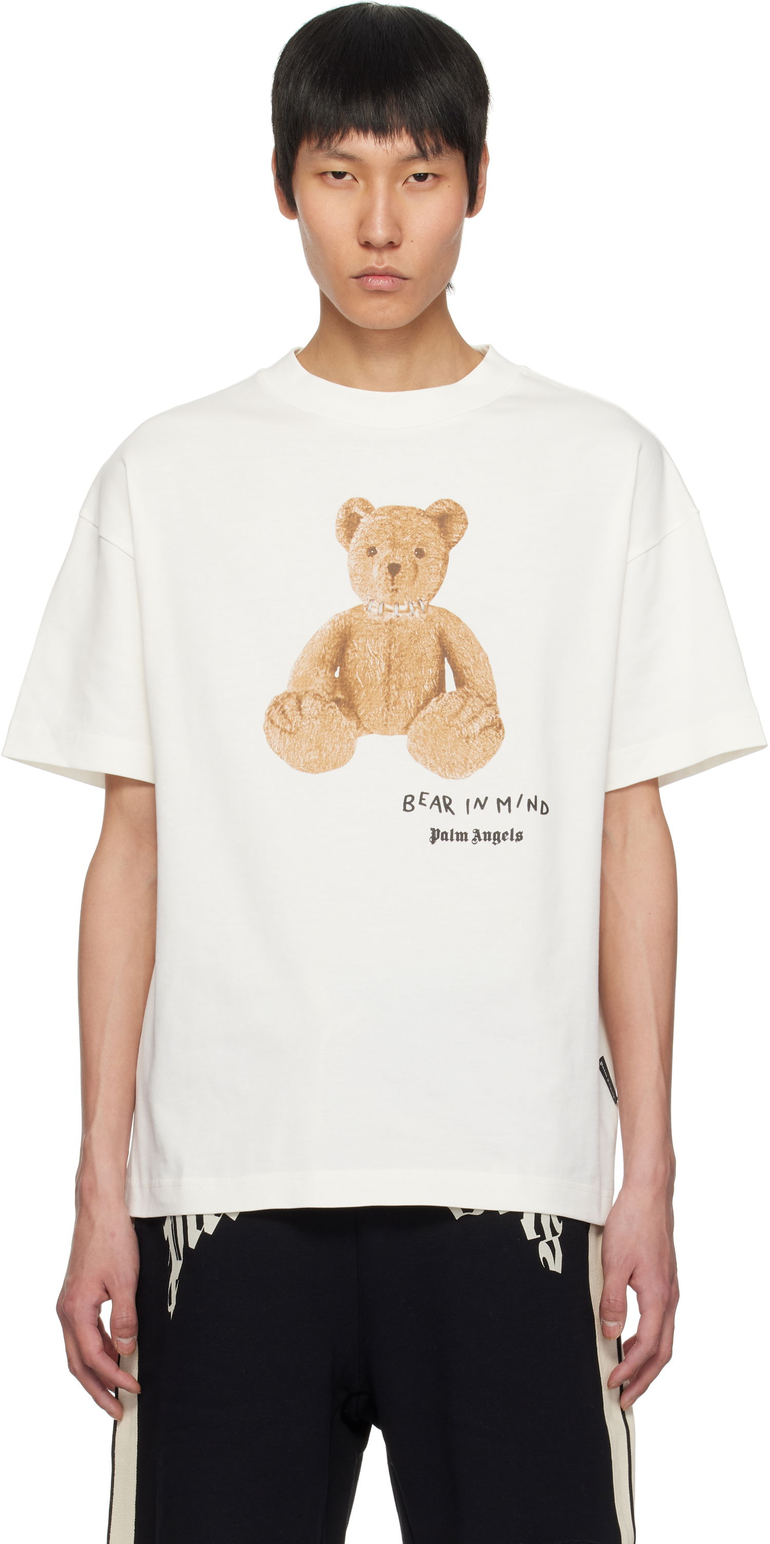 Tričko Palm Angels Palm Angels 'Bear in Mind' T-Shirt Biela | PMAA001S25JER0050360, 0