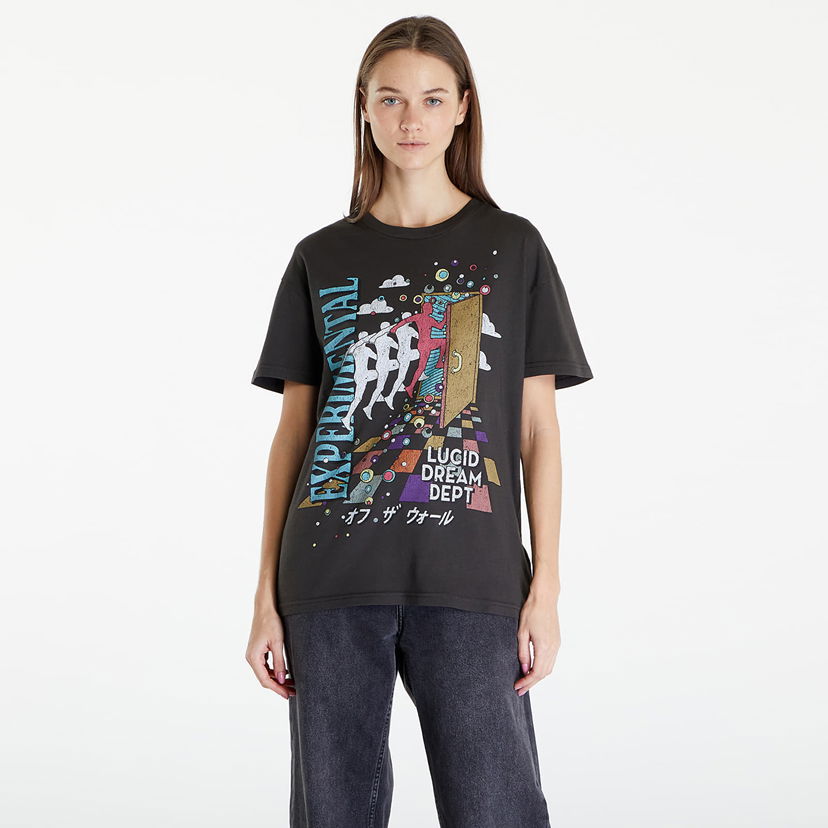 Tričko Vans Women's T-Shirt Vivid Dreams Oversized Black Čierna | VN000H08BLK1