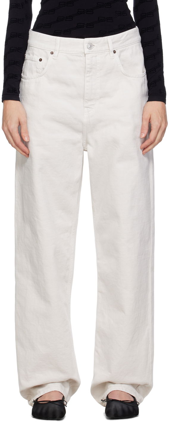 Džínsy Balenciaga Loose-Fit Jeans Biela | 736540 TNW03, 0
