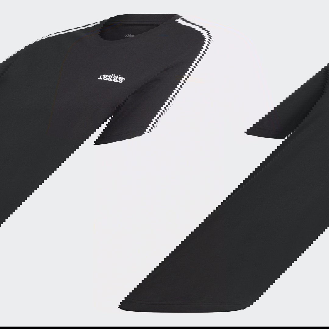 Tričko adidas Performance Essentials 3-Stripes Tee Čierna | DQ3113, 0