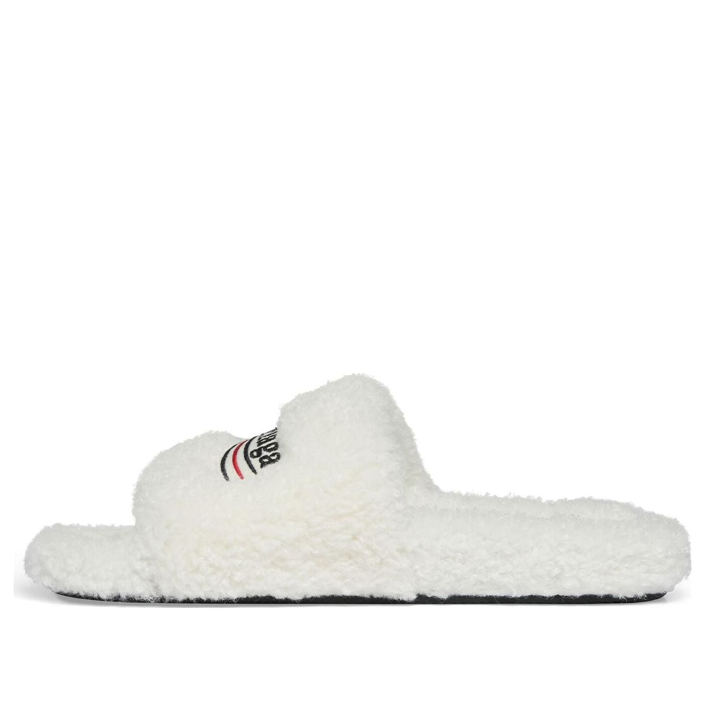Tenisky a topánky Balenciaga Balenciaga Furry Slides Biela | 654261W2DO19906, 0