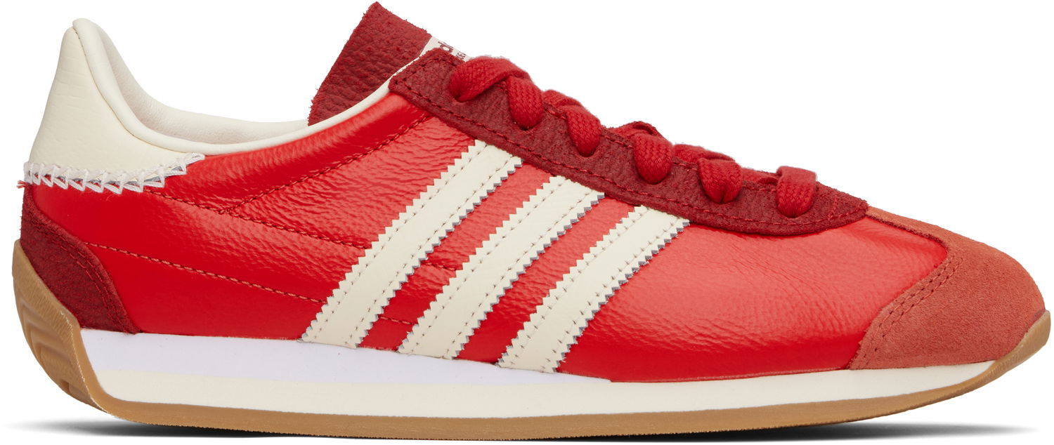 Tričko adidas Originals Originals Country OG Tennis Červená | JI2882, 0