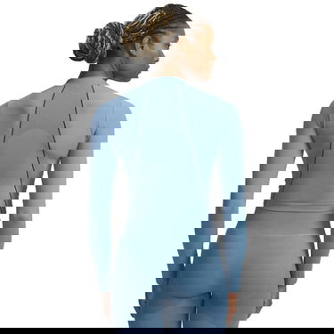 Crop Top Under Armour Vanish Seamless Ribbed Mock Neck Long Sleeve Crop Top Modrá | 6000645-418, 4