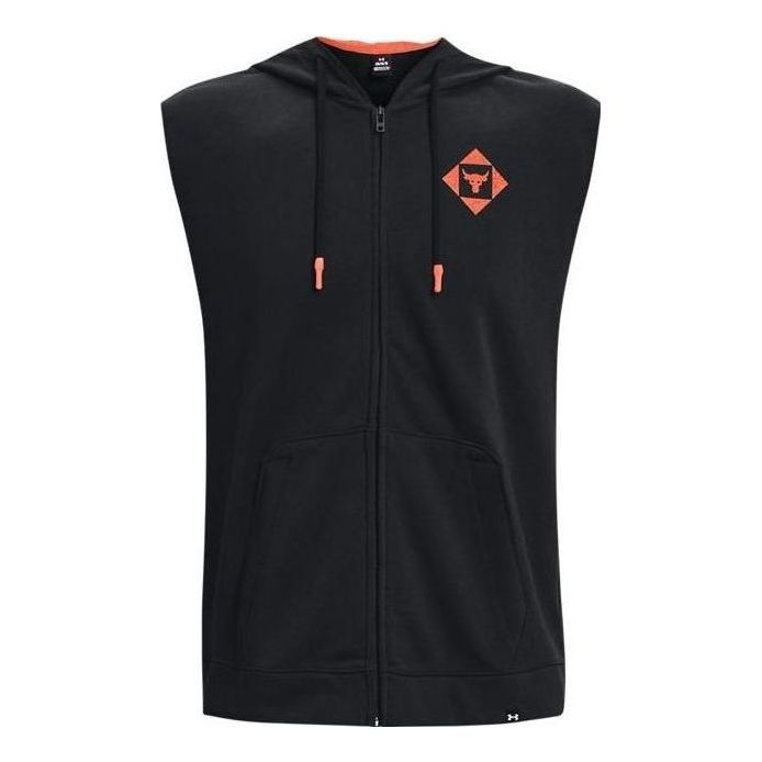 Mikina Under Armour Project Rock Men's Sleeveless Training Hoodie Čierna | 1377434-001, 0