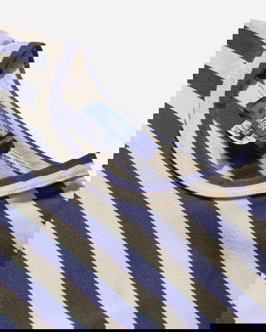 Tričko Junya Watanabe Striped Longsleeve T-Shirt Navy | WP-T004-W25 1, 3