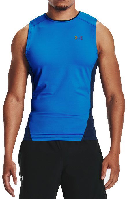 Tielko Under Armour HG Rush 2.0 Compression Sleeveless Top Modrá | 1358232-436