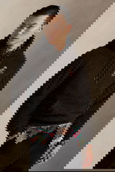 Mikina Polo by Ralph Lauren Fleece Hoodie with Polo Bear Appliqué Hnedá | 710981798, 0